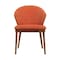 Armen Living Juno Orange Fabric and Walnut Wood Dining Side Chairs, PK2 LCJNSIWAOR - alternate 4